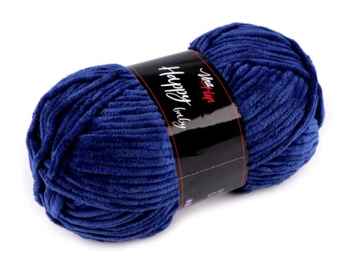 Prima-obchod Pletací žinylková příze Happy Baby 100 g, barva 13 (41290) modrá námořnická