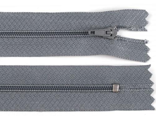 Prima-obchod Spirálový zip No 3 délka 25 cm pinlock, barva 316 šedá neutrální