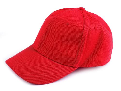Prima-obchod Kšiltovka unisex vhodná k dozdobení, barva 4 červená
