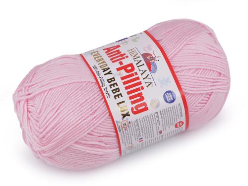 Prima-obchod Pletací příze Everyday Bebe Lux 100 g, barva 6 (70404) růžová sv.