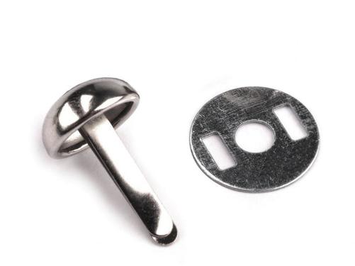 Prima-obchod Dvounožkový hřeb / kovové nožičky na kabelky 12x22 mm nikl 10sada