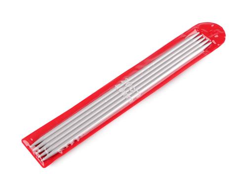 Prima-obchod Ponožkové jehlice hliníkové č. 2; 2,5; 3; 3,5; 4; 4,5; 5, barva 5 (4 mm) barva nikl