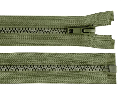 Prima-obchod Kostěný zip No 5 délka 45 cm bundový, barva 327 zelená