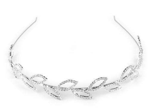 Prima-obchod Štrasová čelenka do vlasů, barva crystal