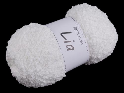 Prima-obchod Pletací příze nopková Lia 100 g, barva 1 bílá