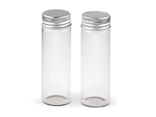 Prima-obchod Skleněná lahvička se šroubovacím víčkem 30x90 mm, barva transparent
