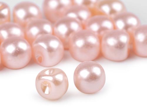 Prima-obchod Perla k našití / knoflík Ø10 mm, barva 4 pudrová