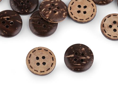 Prima-obchod Knoflík kokos oboustranný velikost 24