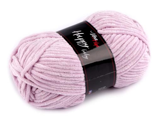 Prima-obchod Pletací žinylková příze Happy Baby 100 g, barva 12 (41313) lila