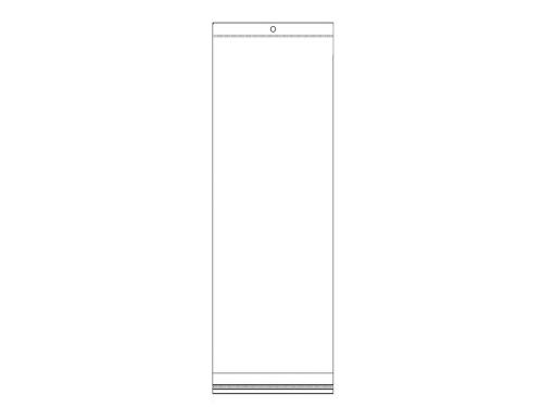 Prima-obchod PP sáček s lepicí klopou a závěsem 12x30 cm transparent 100 ks