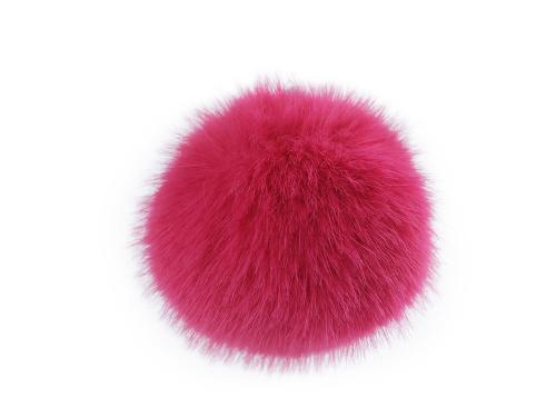 Prima-obchod Kožešinová bambule s poutkem Ø6 cm, barva 5 pink