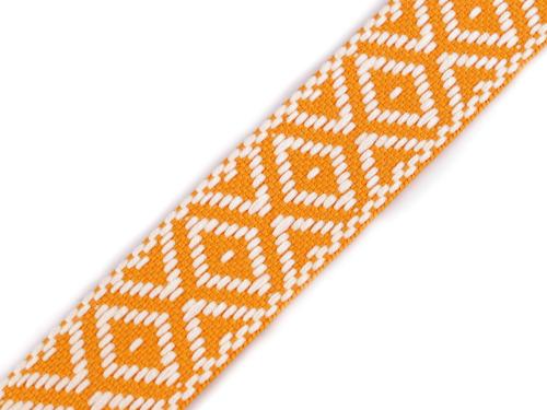 Prima-obchod Oboustranný popruh šíře 38 mm, barva 3 hořčicová