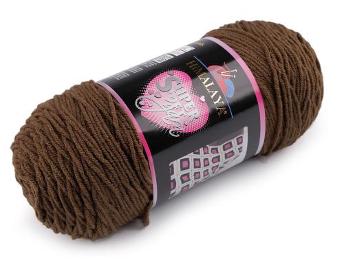 Prima-obchod Pletací příze Super Soft Yarn 200 g, barva 13 (80846) hnědá