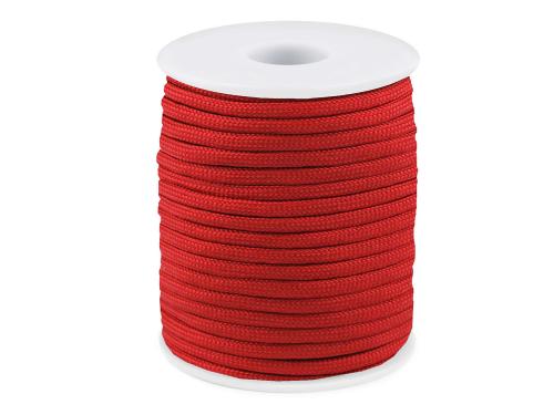 Prima-obchod Padáková / oděvní šňůra Ø4 mm, barva 35 červená