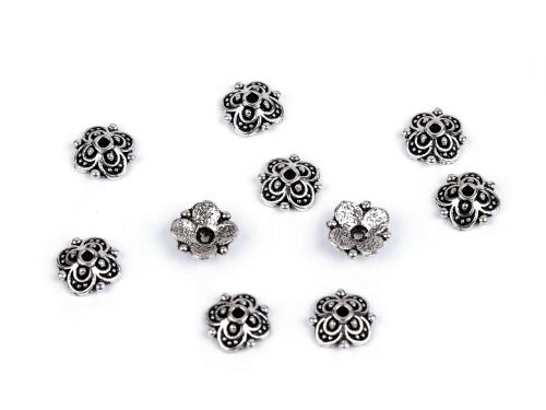 Prima-obchod Kaplík Ø10 mm květinka, barva platina