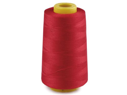Prima-obchod Polyesterové nitě pro overlocky i klasické šití návin 3000 yards PES 40S/2, barva 4 (613) červená