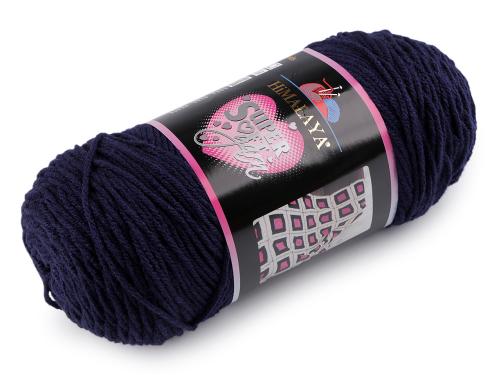 Prima-obchod Pletací příze Super Soft Yarn 200 g, barva 11 (80809) modrá tmavá