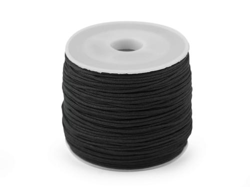 Prima-obchod Šnůrka PES se silonovým vlascem Ø0,5 mm, barva 7 černá