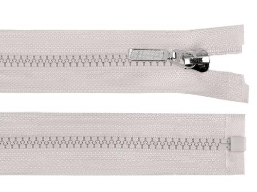 Prima-obchod Kostěný zip No 5 délka 70 cm s ozdobným jezdcem, barva 310 šedobéžová