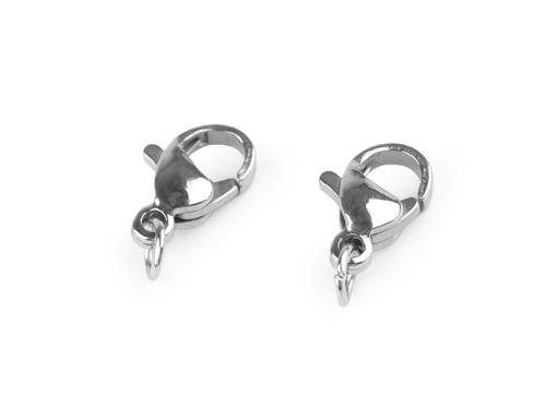 Prima-obchod Karabinka se spojovacím kroužkem z nerezové oceli 7x10; 7x12 mm, barva 1 (7x10 mm) platina