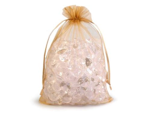 Prima-obchod Dárkový pytlík 14x21 cm organza, barva 3 zlatá sv.