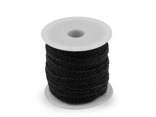 Prima-obchod Jutová stuha šíře 6 mm, barva 8 černá