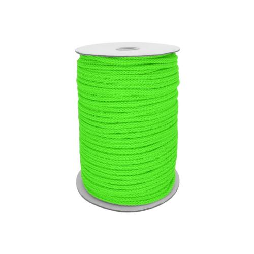 Prima-obchod Oděvní šňůra PES Ø6 mm, barva Zelená neonová (1001)