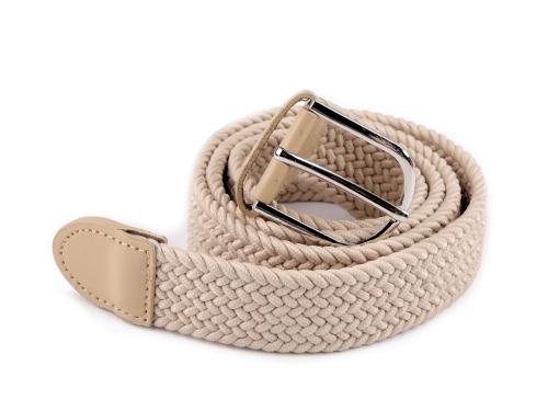 Prima-obchod Pásek pružný šíře 3,2 cm unisex, barva 2 béžová světlá