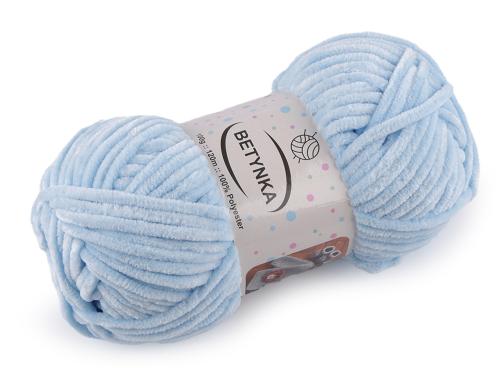 Prima-obchod Pletací žinylková příze Betynka 100 g, barva 11 (306) modrá pomněnková