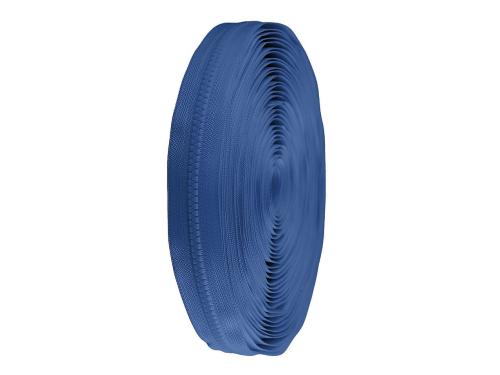 Prima-obchod Zip kostěný No 5 metráž, barva 220 modrá jeans tmavá