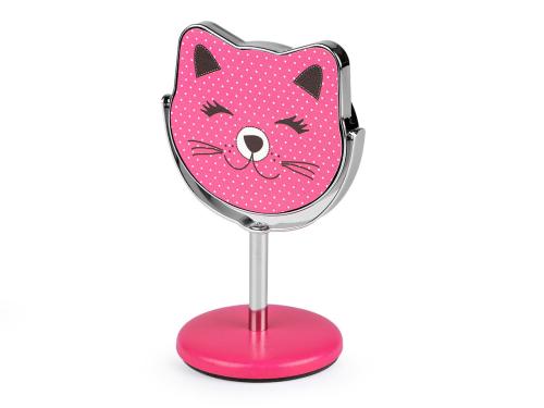 Prima-obchod Kosmetické zrcátko stolní kočka, barva 4 pink