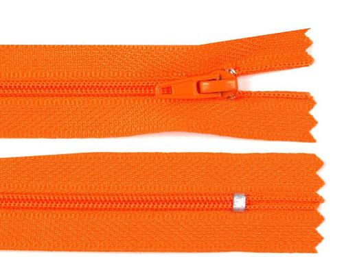 Prima-obchod Spirálový zip No 3 délka 25 cm pinlock, barva 158 oranžová