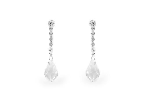 Prima-obchod Náušnice jablonecká bižuterie, barva crystal 115781