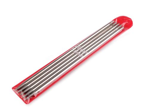 Prima-obchod Ponožkové jehlice nerezové č. 2; 2,5; 3; 3,5; 4; 4,5; 5, barva 7 (5 mm) barva nikl