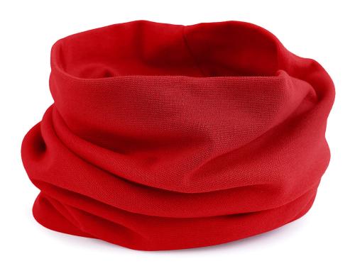 Prima-obchod Bavlněná čepice / nákrčník unisex, barva 58 červená nákrčník