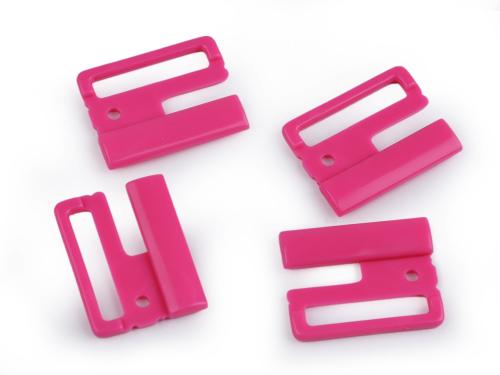 Prima-obchod Plavkové zapínání šíře 25 mm plastové, barva 4 pink