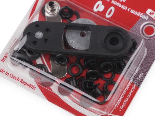 Prima-obchod Průchodky s podložkou vnitřní Ø4 mm / vnější Ø8 mm, barva 5 černý lak