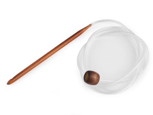 Prima-obchod Bambusový háček na tuniské háčkování, barva 8 (6,5 mm) bambus tmavý