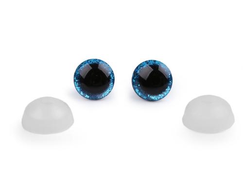 Prima-obchod Oči glitrové s pojistkou Ø12 mm, barva 8 modrá