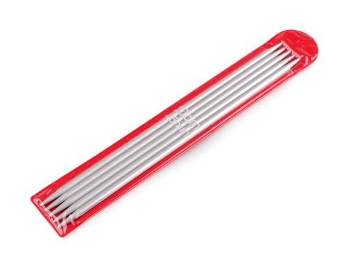 Prima-obchod Ponožkové jehlice hliníkové č. 2; 2,5; 3; 3,5; 4; 4,5; 5, barva 6 (4,5 mm) barva nikl