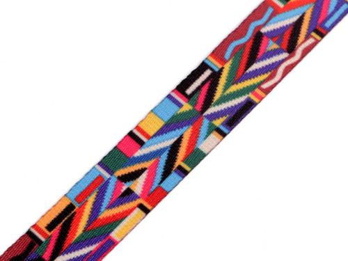 Prima-obchod Hladký oboustranný popruh šíře 20 mm, barva multikolor