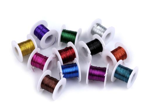 Prima-obchod Dekorační drátek Ø0,3 mm sada 12 ks, barva mix