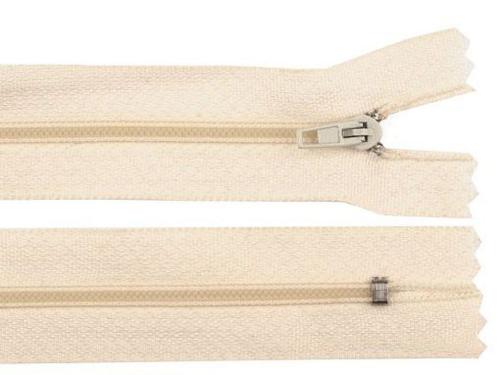 Prima-obchod Spirálový zip No 3 délka 40 cm pinlock, barva 103 krémová nejsvět.