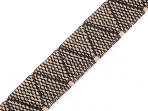 Prima-obchod Oboustranný popruh šíře 30 mm, barva 3 černá