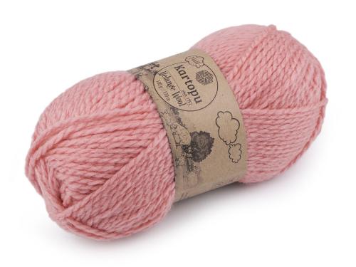 Prima-obchod Pletací příze Melange Wool 100 g, barva 10 (2116) pudrová