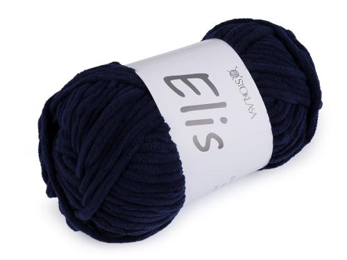 Prima-obchod Pletací žinylková příze Elis 100 g, barva 10 (13) modrá pařížská