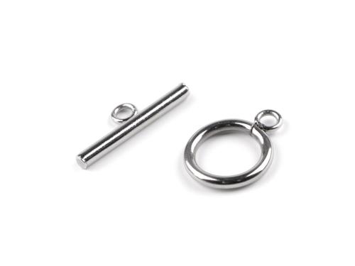 Prima-obchod Americké zapínání Ø14 mm z nerezové oceli, barva platina