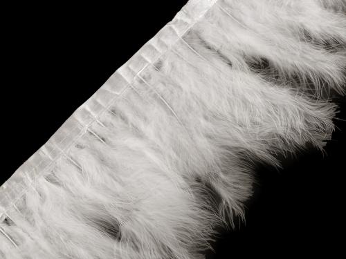 Prima-obchod Prýmek - krocaní peří šíře 9-12 cm, barva 1 Off White
