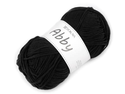 Prima-obchod Pletací příze Abby 100 g, barva 7 (21) černá