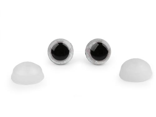 Prima-obchod Oči glitrové s pojistkou Ø12 mm, barva 3 krémová světlá AB
